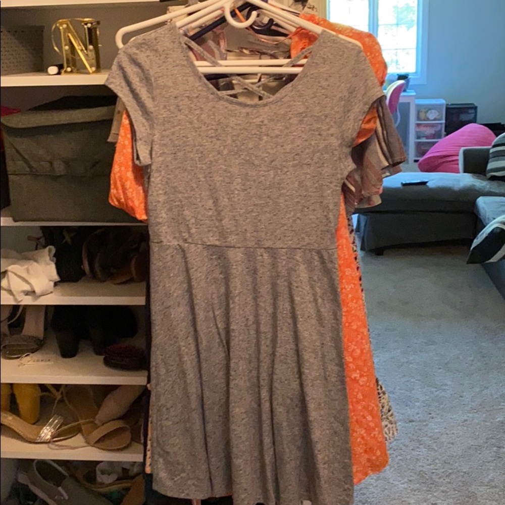 grey heathered dress